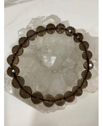 Faceted Smokey Quartz Bracelet